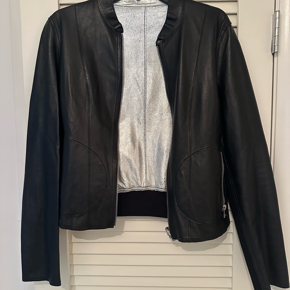 Lamarque Black Leather Jacket